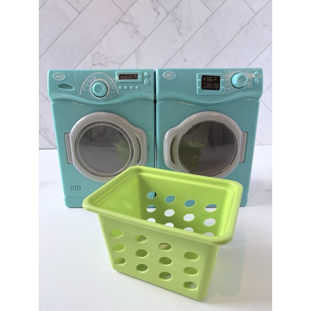 My Life As Laundry Agitating Washer/Dryer Play Set Real Sounds & Laundry Basket - Picture 2 of 7